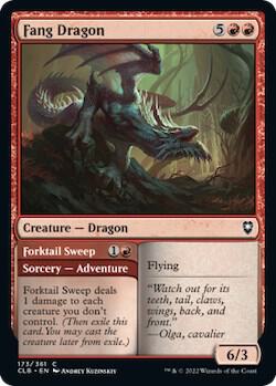 Fang Dragon // Forktail Sweep [Commander Legends: Battle for Baldur's Gate]