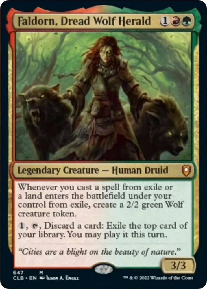 Faldorn, Dread Wolf Herald [Commander Legends: Battle for Baldur's Gate]