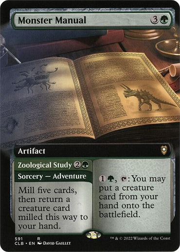 Monster Manual // Zoological Study (Extended Art) [Commander Legends: Battle for Baldur's Gate]