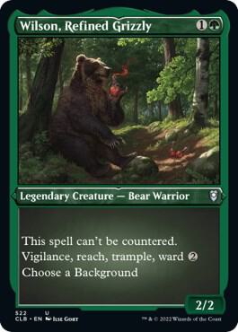 Wilson, Refined Grizzly (Foil Etched) [Commander Legends: Battle for Baldur's Gate]