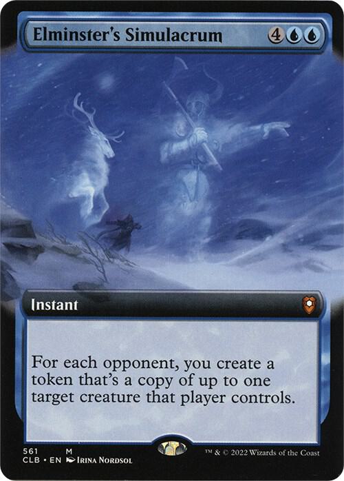Elminster's Simulacrum (Extended Art) [Commander Legends: Battle for Baldur's Gate]