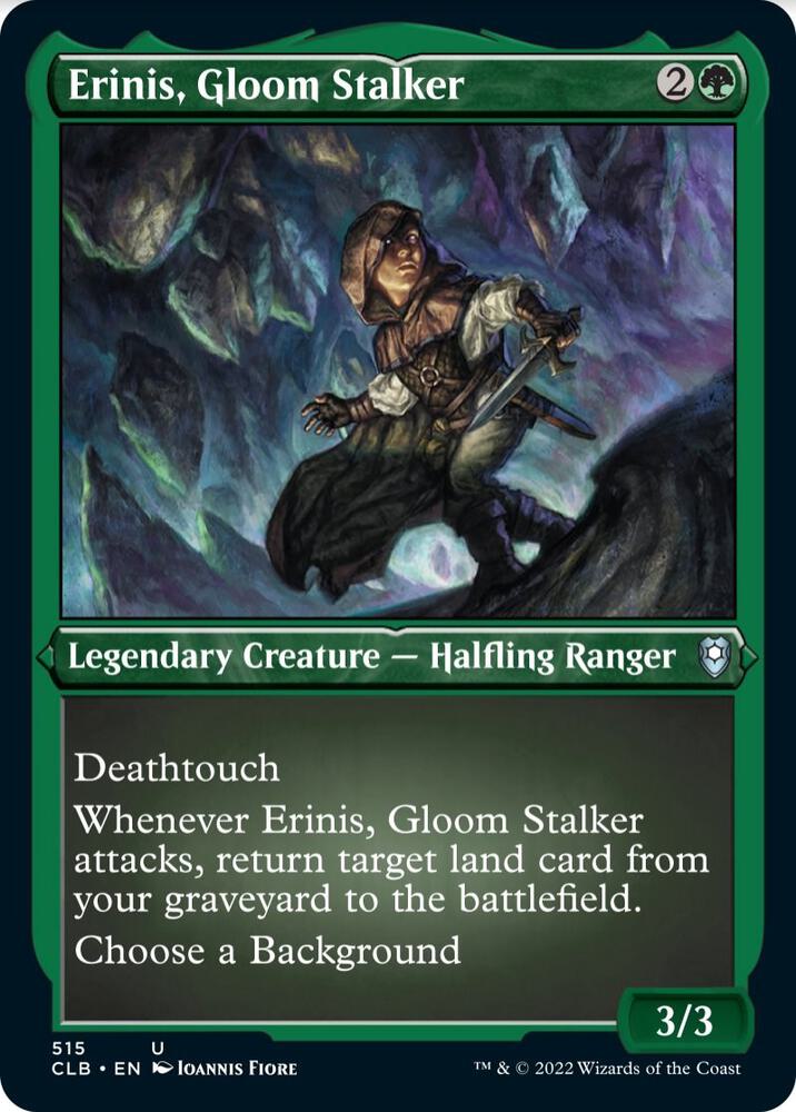 Erinis, Gloom Stalker (Foil Etched) [Commander Legends: Battle for Baldur's Gate]