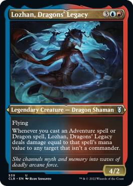 Lozhan, Dragons' Legacy (Foil Etched) [Commander Legends: Battle for Baldur's Gate]