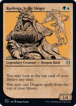 Korlessa, Scale Singer (Showcase) [Commander Legends: Battle for Baldur's Gate]