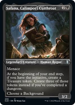 Safana, Calimport Cutthroat (Foil Etched) [Commander Legends: Battle for Baldur's Gate]