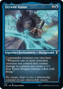Feywild Visitor (Foil Etched) [Commander Legends: Battle for Baldur's Gate]