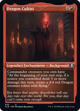 Dragon Cultist (Foil Etched) [Commander Legends: Battle for Baldur's Gate]