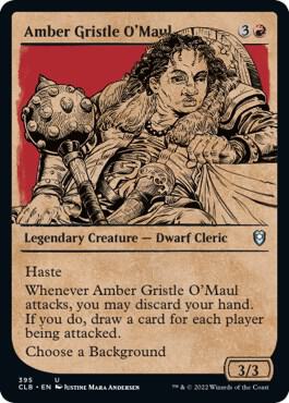 Amber Gristle O'Maul (Showcase) [Commander Legends: Battle for Baldur's Gate]