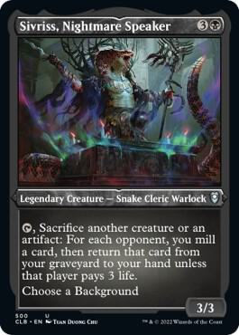 Sivriss, Nightmare Speaker (Foil Etched) [Commander Legends: Battle for Baldur's Gate]