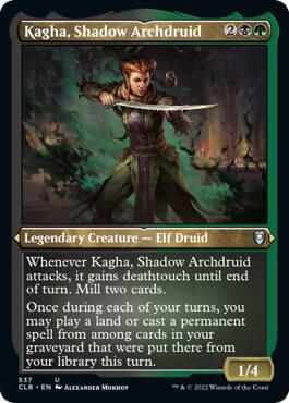 Kagha, Shadow Archdruid (Foil Etched) [Commander Legends: Battle for Baldur's Gate]