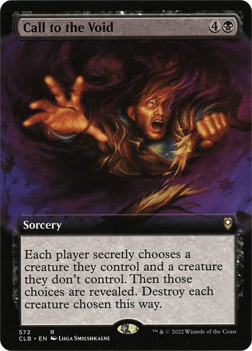 Call to the Void (Extended Art) [Commander Legends: Battle for Baldur's Gate]