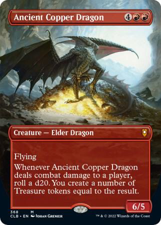 Ancient Copper Dragon (Borderless Alternate Art) [Commander Legends: Battle for Baldur's Gate]