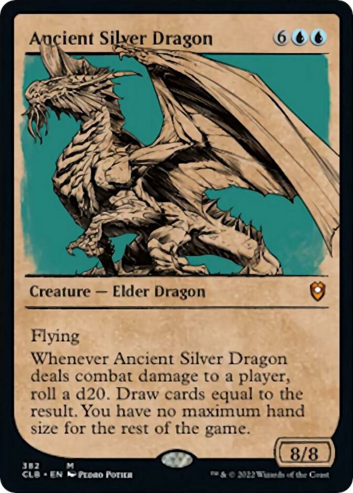 Ancient Silver Dragon (Showcase) [Commander Legends: Battle for Baldur's Gate]