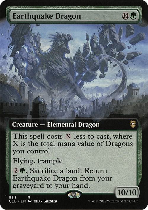 Earthquake Dragon (Extended Art) [Commander Legends: Battle for Baldur's Gate]