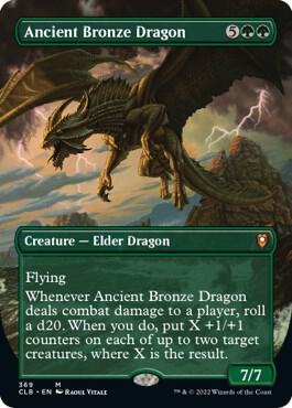 Ancient Bronze Dragon (Borderless Alternate Art) [Commander Legends: Battle for Baldur's Gate]