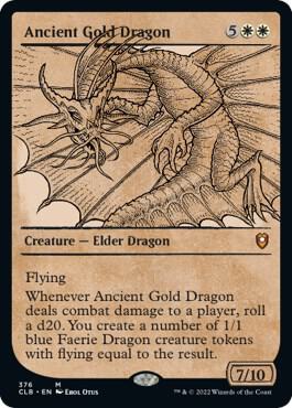 Ancient Gold Dragon (Showcase) [Commander Legends: Battle for Baldur's Gate]