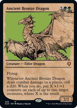 Ancient Bronze Dragon (Showcase) [Commander Legends: Battle for Baldur's Gate]