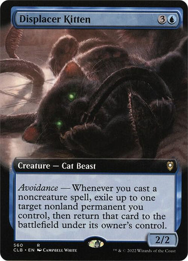 Displacer Kitten (Extended Art) [Commander Legends: Battle for Baldur's Gate]