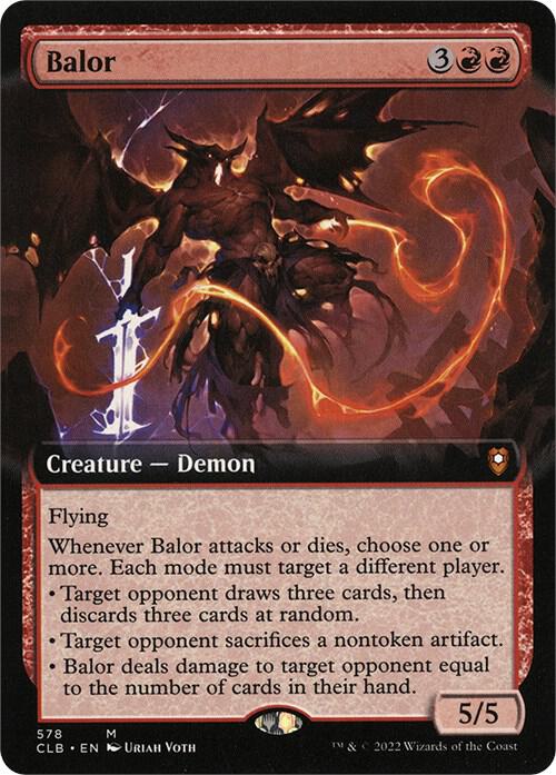 Balor (Extended Art) [Commander Legends: Battle for Baldur's Gate]