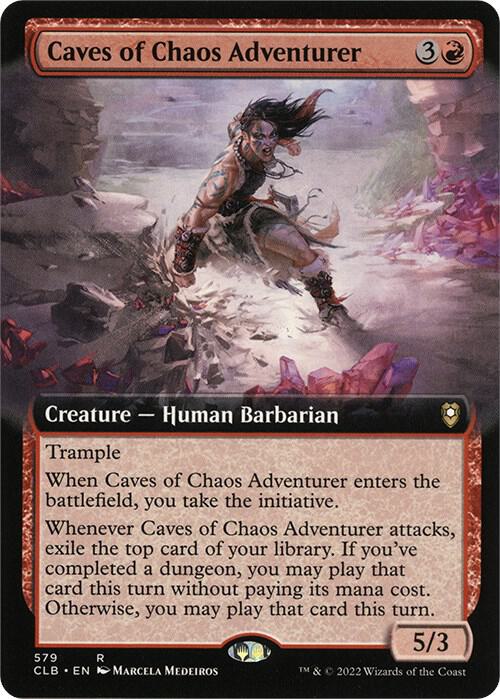 Caves of Chaos Adventurer (Extended Art) [Commander Legends: Battle for Baldur's Gate]