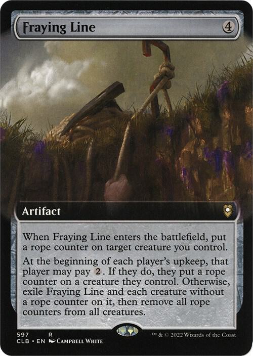 Fraying Line (Extended Art) [Commander Legends: Battle for Baldur's Gate]