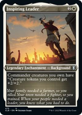 Inspiring Leader (Foil Etched) [Commander Legends: Battle for Baldur's Gate]