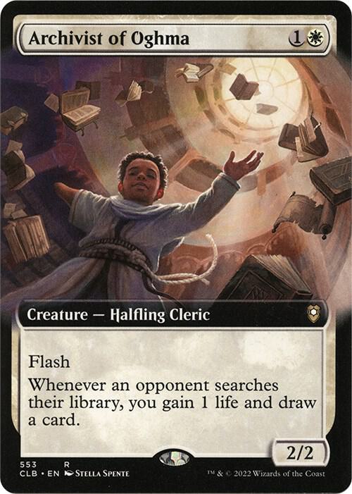 Archivist of Oghma (Extended Art) [Commander Legends: Battle for Baldur's Gate]