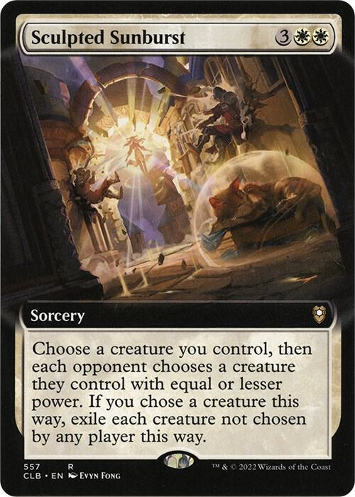 Sculpted Sunburst (Extended Art) [Commander Legends: Battle for Baldur's Gate]