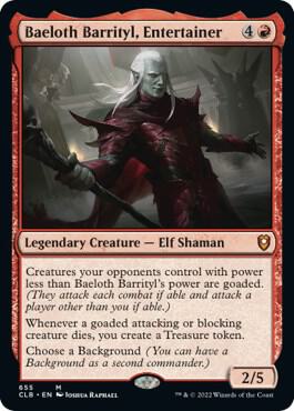 Baeloth Barrityl, Entertainer [Commander Legends: Battle for Baldur's Gate]