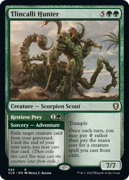 Tlincalli Hunter // Retrieve Prey [Commander Legends: Battle for Baldur's Gate]