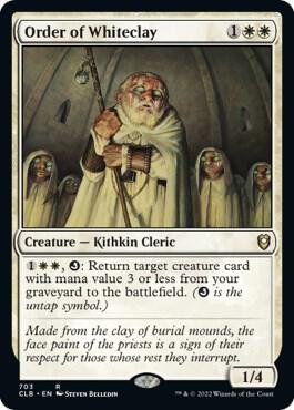 Order of Whiteclay [Commander Legends: Battle for Baldur's Gate]
