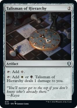 Talisman of Hierarchy [Commander Legends: Battle for Baldur's Gate]