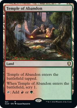 Temple of Abandon [Commander Legends: Battle for Baldur's Gate]