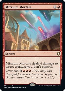 Mizzium Mortars [Commander Legends: Battle for Baldur's Gate]