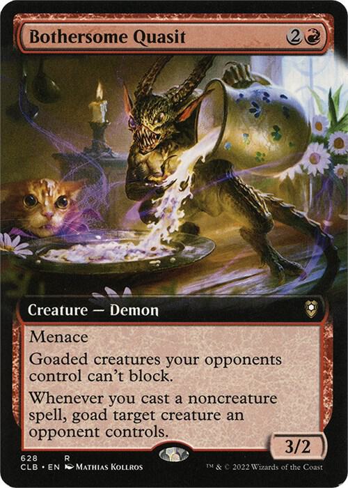 Bothersome Quasit (Extended Art) [Commander Legends: Battle for Baldur's Gate]