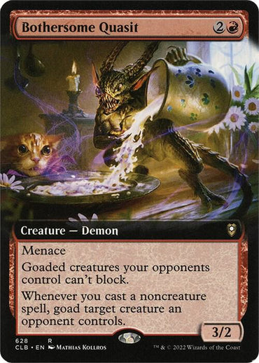 Bothersome Quasit (Extended Art) [Commander Legends: Battle for Baldur's Gate]