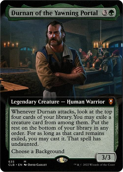 Durnan of the Yawning Portal (Extended Art) [Commander Legends: Battle for Baldur's Gate]