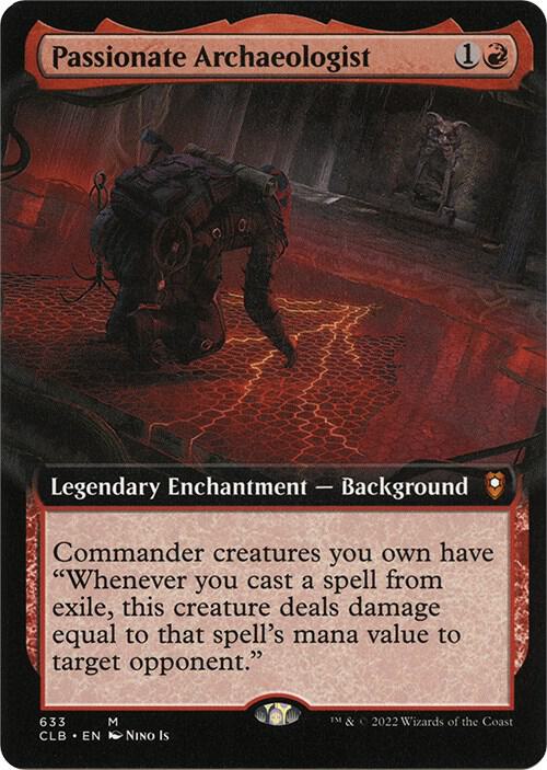 Passionate Archaeologist (Extended Art) [Commander Legends: Battle for Baldur's Gate]