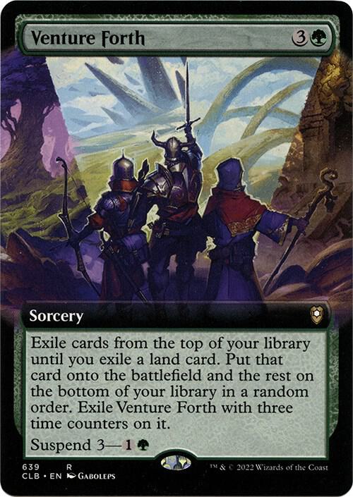 Venture Forth (Extended Art) [Commander Legends: Battle for Baldur's Gate]