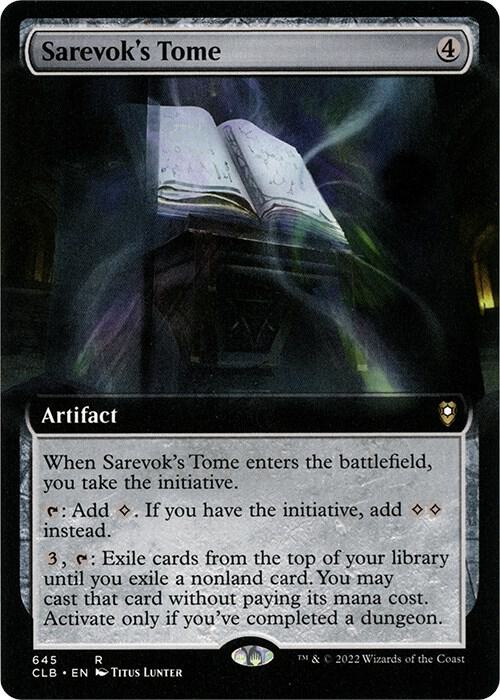 Sarevok's Tome (Extended Art) [Commander Legends: Battle for Baldur's Gate]