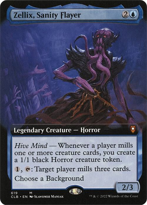 Zellix, Sanity Flayer (Extended Art) [Commander Legends: Battle for Baldur's Gate]