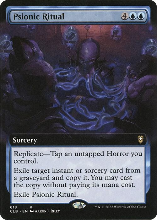 Psionic Ritual (Extended Art) [Commander Legends: Battle for Baldur's Gate]