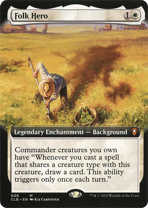 Folk Hero (Extended Art) [Commander Legends: Battle for Baldur's Gate]