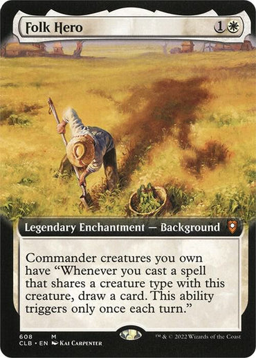 Folk Hero (Extended Art) [Commander Legends: Battle for Baldur's Gate]