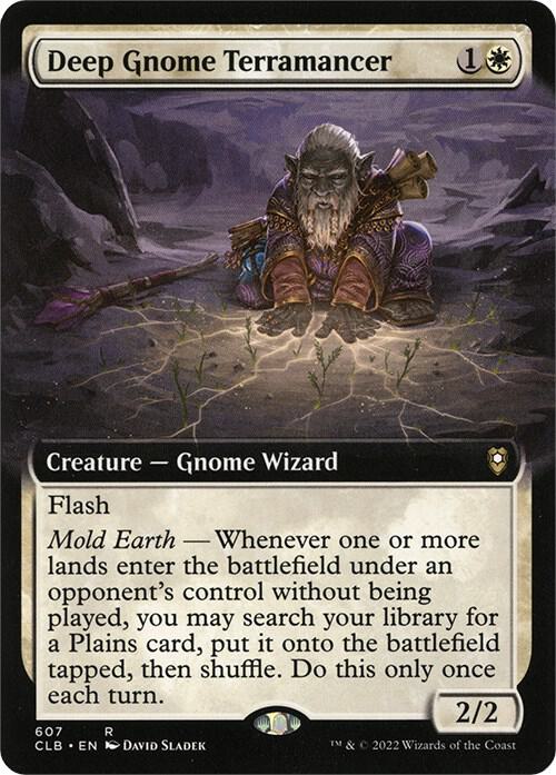 Deep Gnome Terramancer (Extended Art) [Commander Legends: Battle for Baldur's Gate]