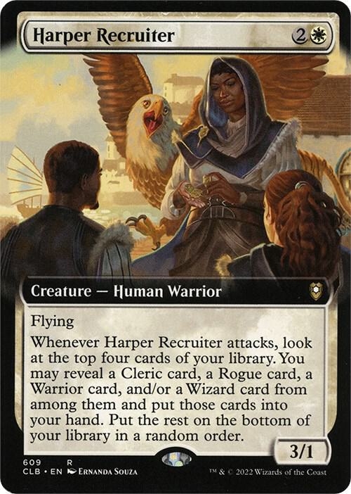 Harper Recruiter (Extended Art) [Commander Legends: Battle for Baldur's Gate]