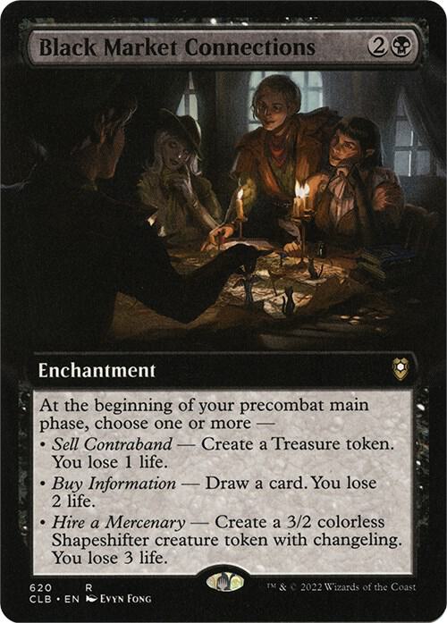 Black Market Connections (Extended Art) [Commander Legends: Battle for Baldur's Gate]