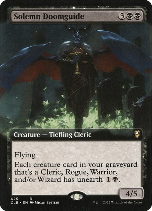 Solemn Doomguide (Extended Art) [Commander Legends: Battle for Baldur's Gate]