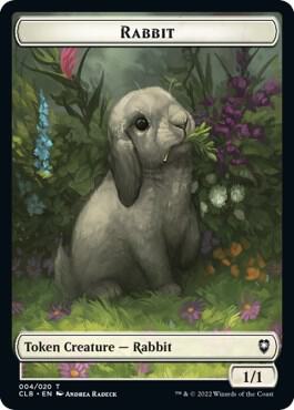Rabbit Token [Commander Legends: Battle for Baldur's Gate Tokens]