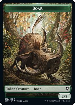 Boar Token [Commander Legends: Battle for Baldur's Gate Tokens]